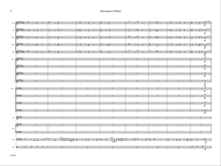 Dissonance in Blues: Score Jazz Ensemble scores gallery preview page 6