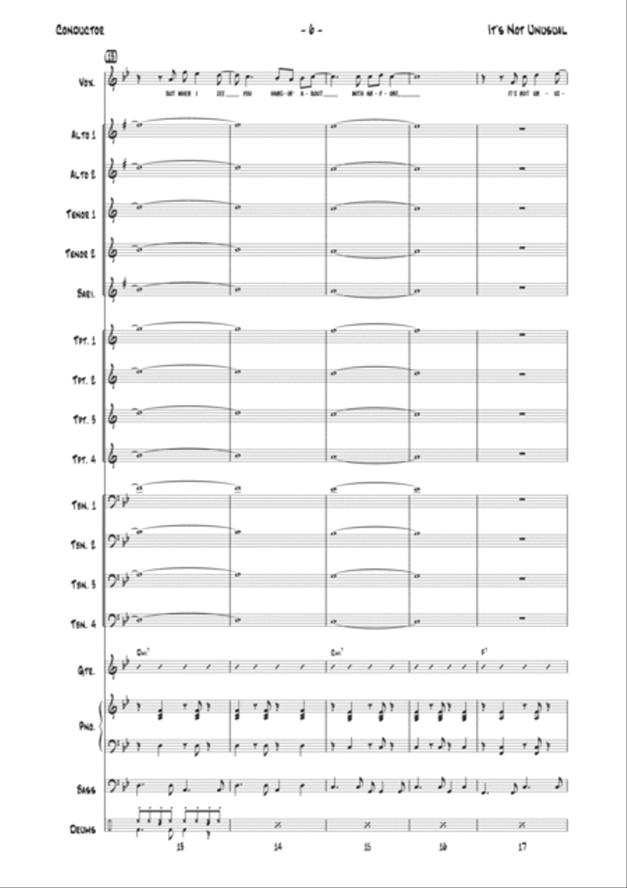 It's Not Unusual Jazz Ensemble scores gallery preview page 6