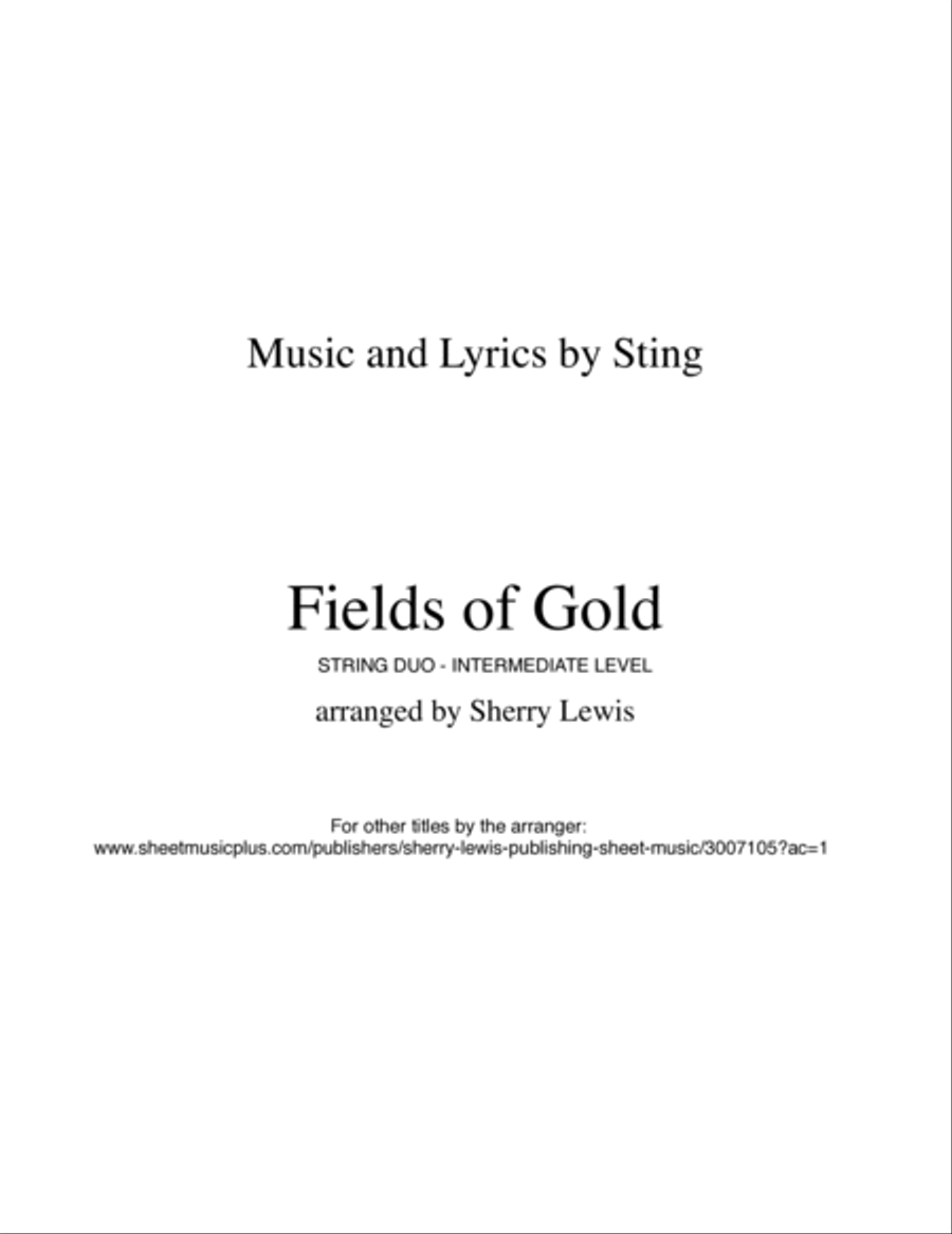 Fields Of Gold String Duet scores gallery preview page 2