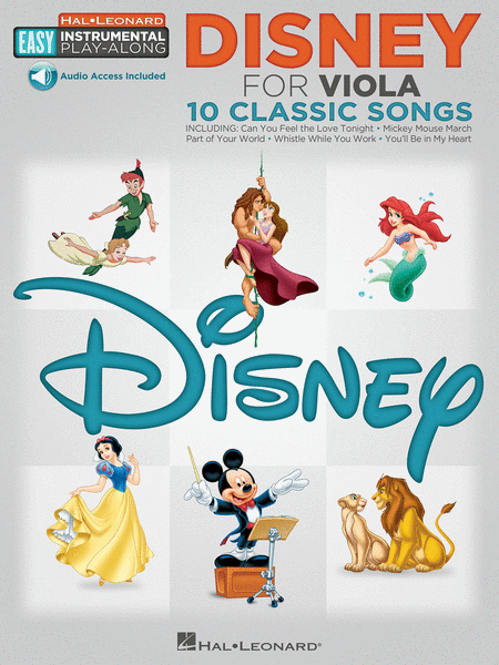 Disney (Viola Easy Instrumental Play-Along Book with Online Audio Tracks)
