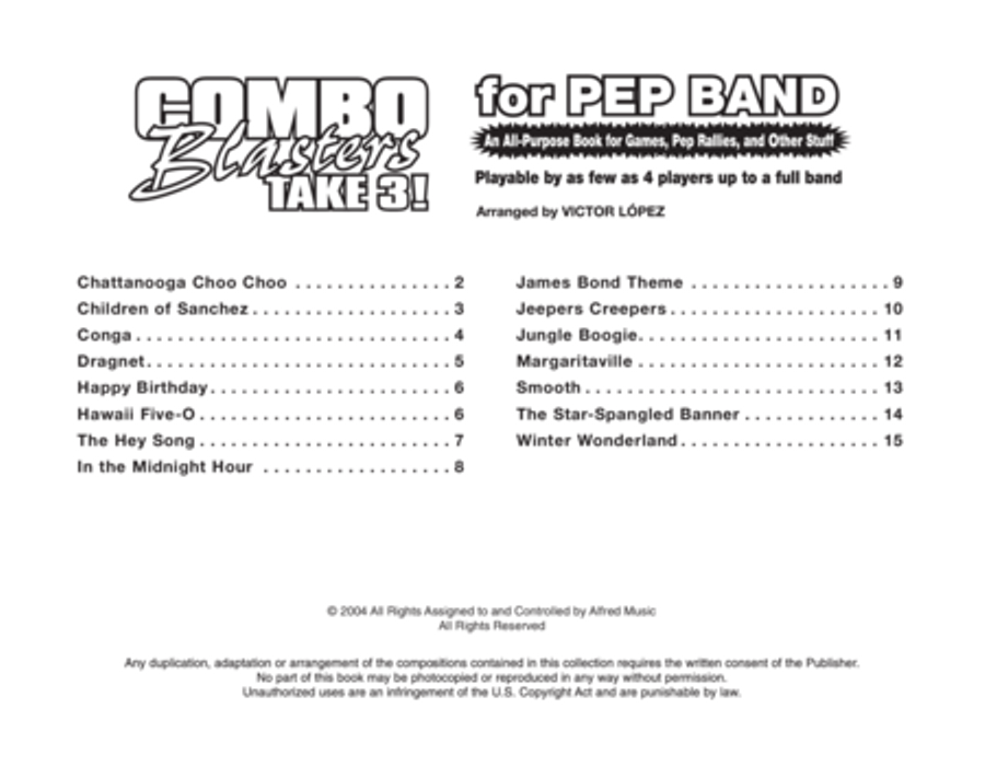 Combo Blasters Take 3! Marching Band scores gallery preview page 2