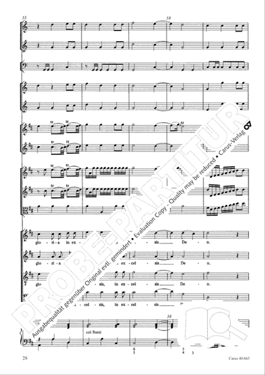 Mass in D minor (Missa in d) ATB scores gallery preview page 44