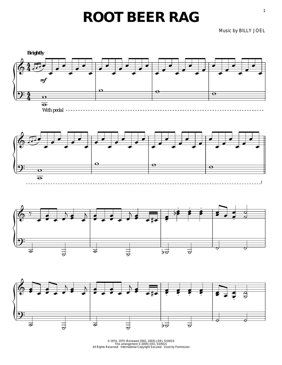 Root Beer Rag Root Beer Rag Piano Solo scores gallery preview page 1