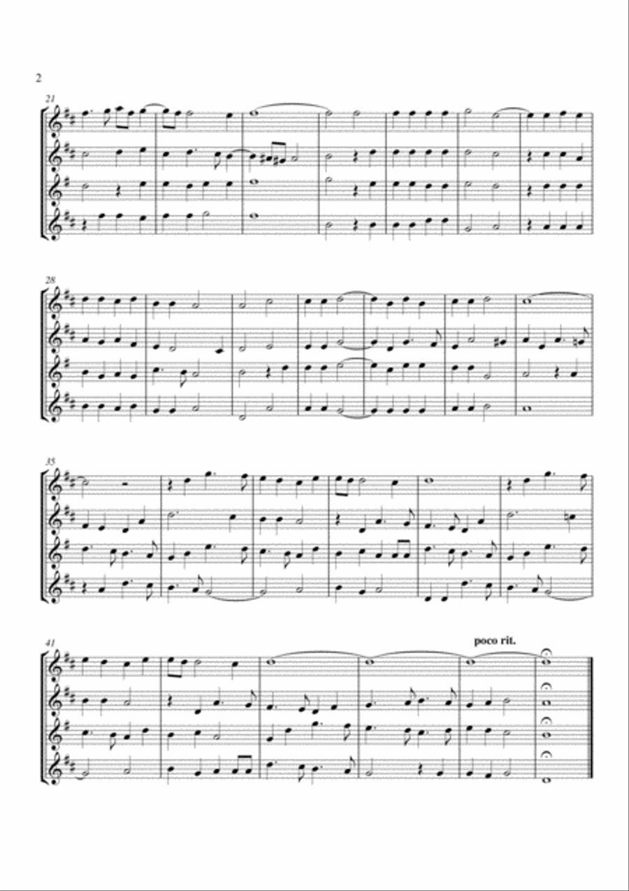 Il Bianco e Dolce Cigno Il Bianco e Dolce Cigno Saxophone Quartet scores gallery preview page 2