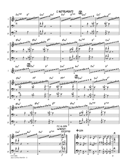 Jazz Combo Pak #34 (Modern Jazz Quartet) - C Instruments