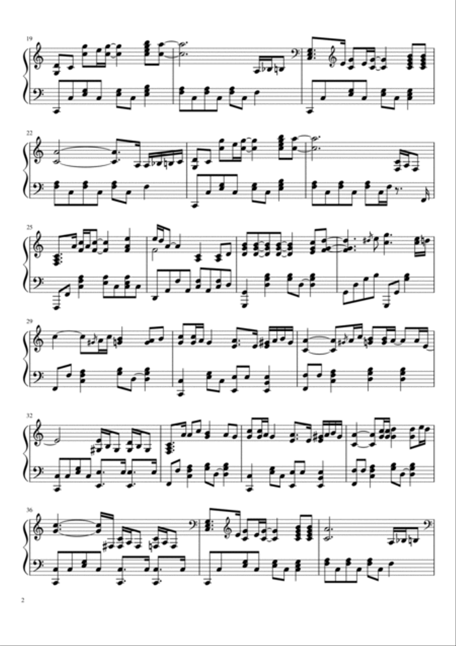 Imagine Piano Solo scores gallery preview page 2
