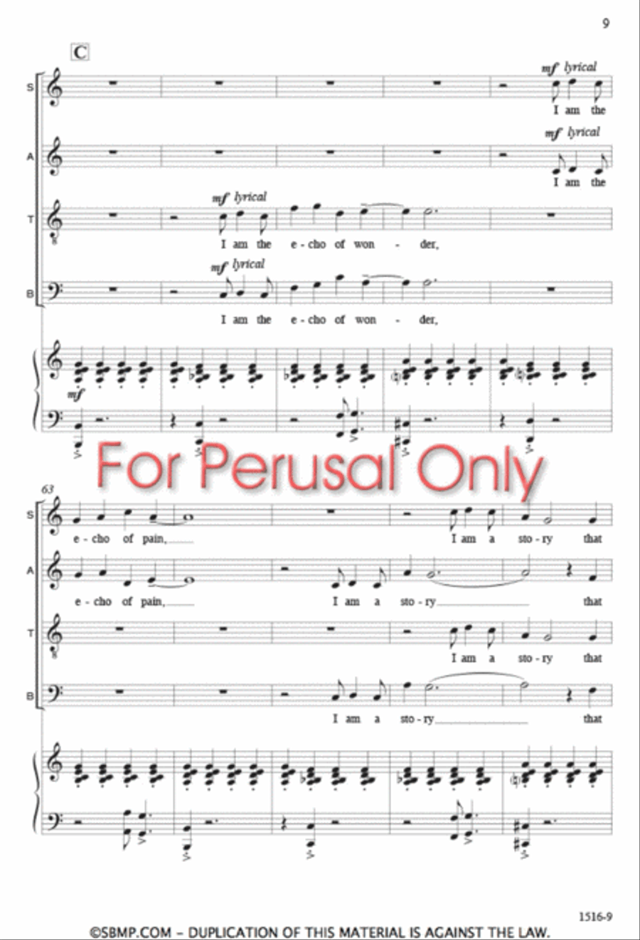 Identities - SATB Octavo 4-Part scores gallery preview page 8