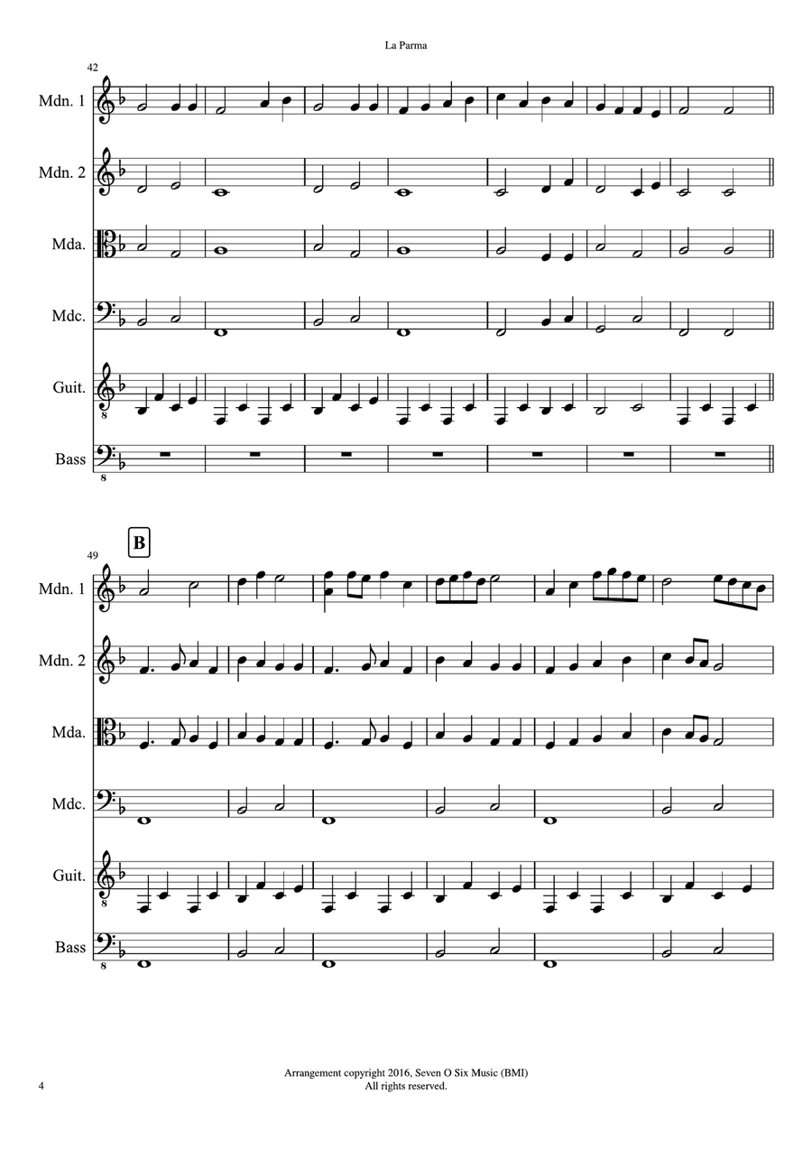 La Parma Mandolin scores gallery preview page 5
