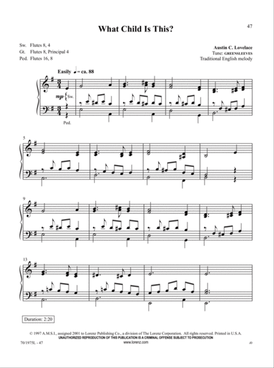 Easy Organ Library, Vol. 60 Organ Solo scores gallery preview page 19
