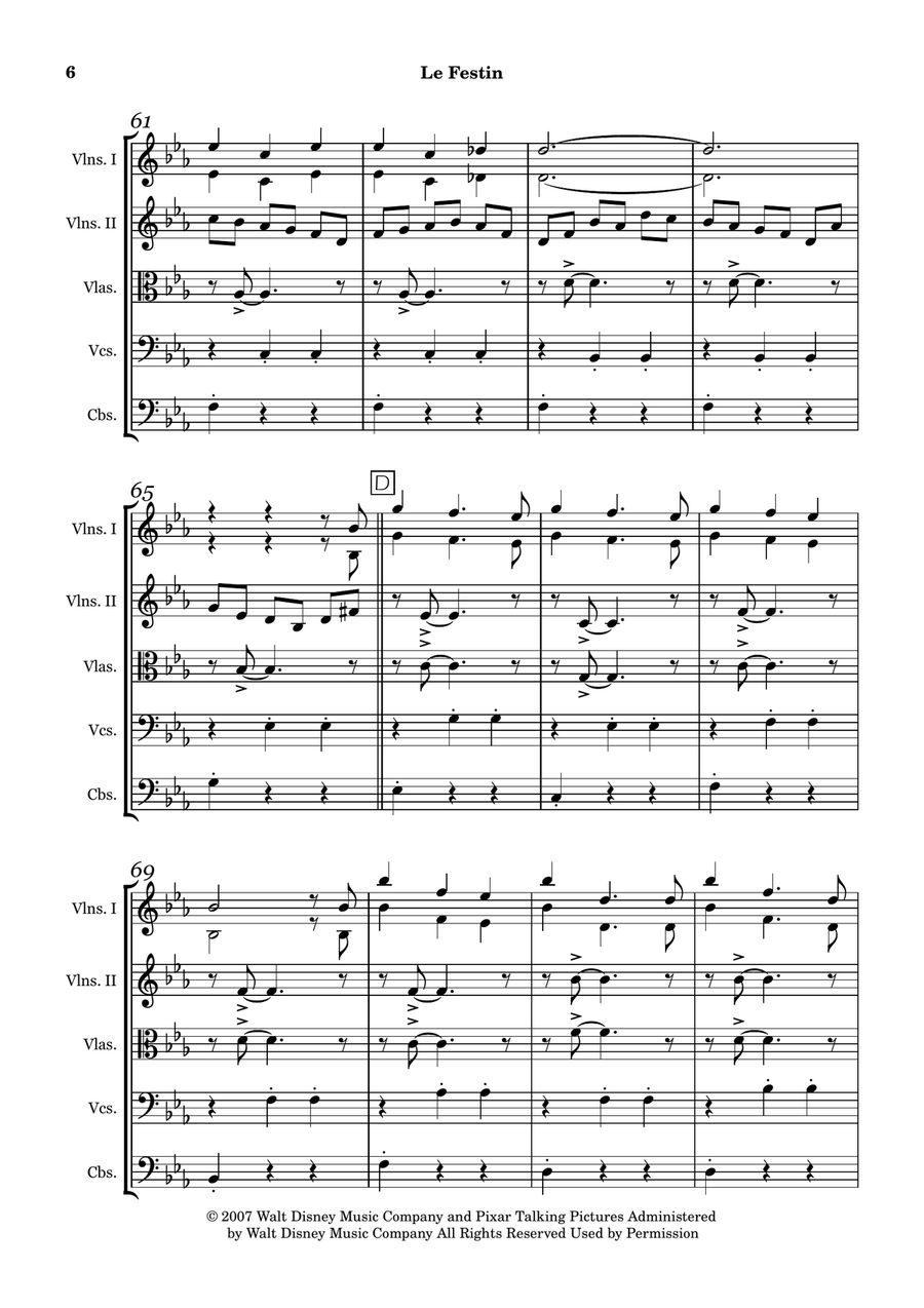 Le Festin String Orchestra scores gallery preview page 6