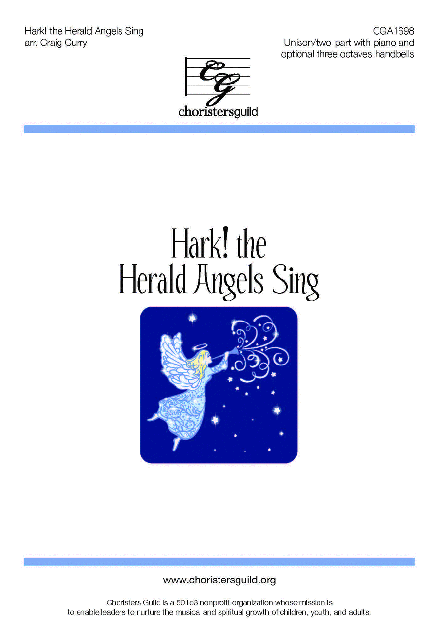 Hark! The Herald Angels Sing (Unison/Two-part) Unison Choir scores gallery preview page 1