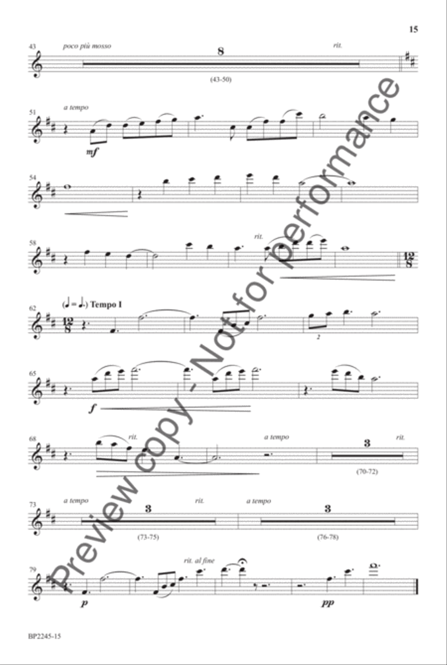 My Song In The Night 4-Part scores gallery preview page 15