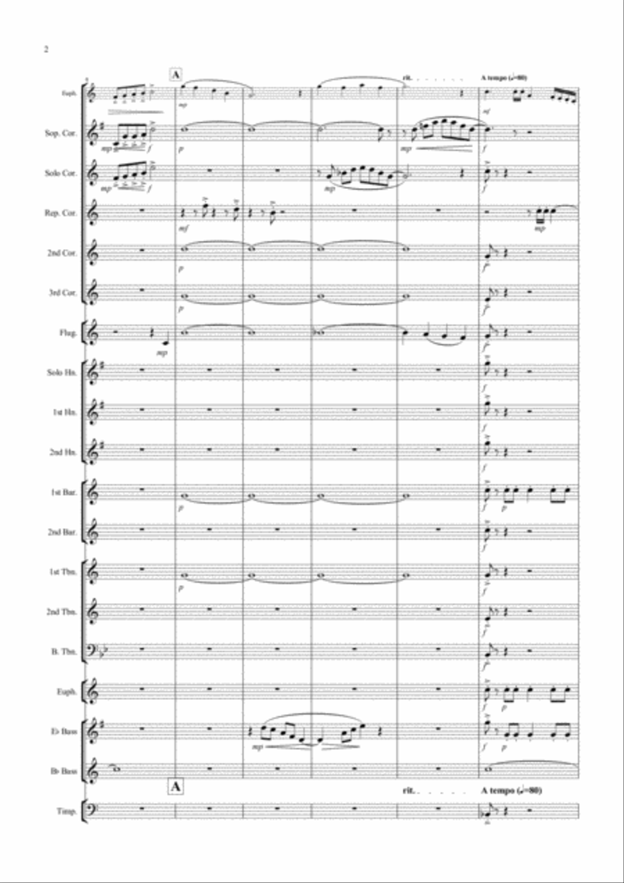 Triumphant Euphonium Triumphant Euphonium Brass Ensemble scores gallery preview page 2