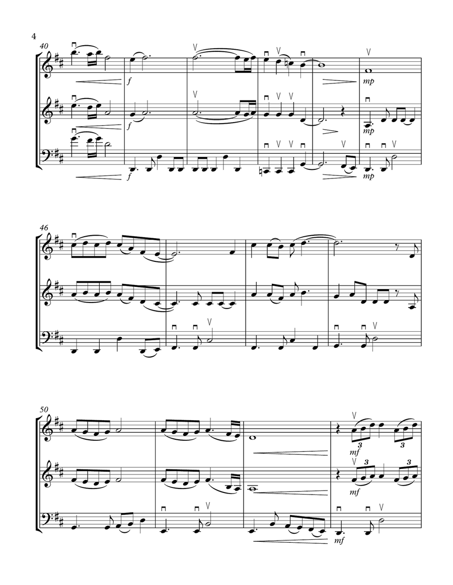 Speechless String Trio scores gallery preview page 4