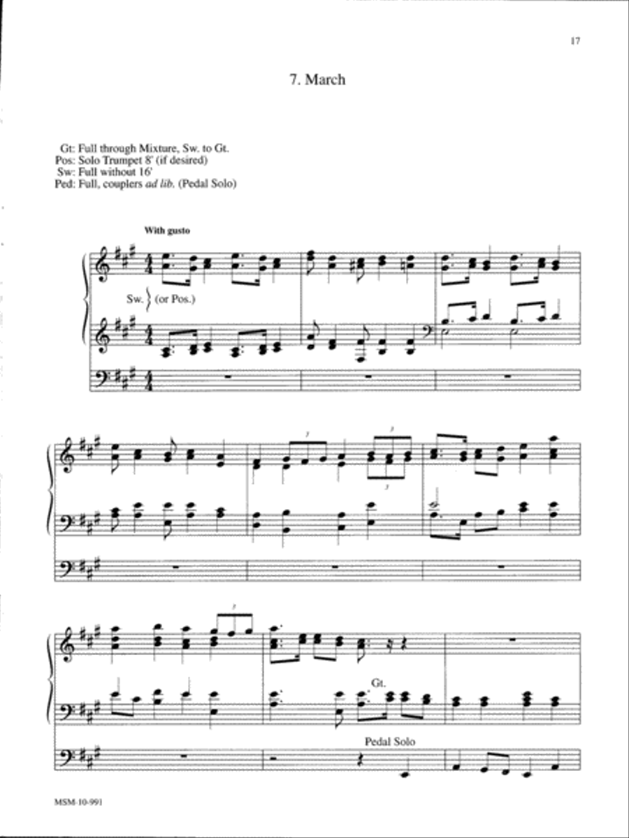 Marilyn Mason Music Library, Volume 2 Organ scores gallery preview page 6
