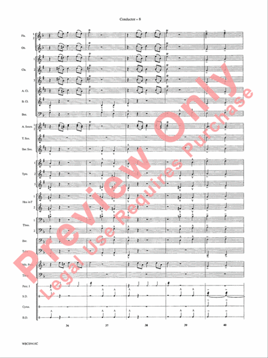Strike Up the Band Concert Band scores gallery preview page 10