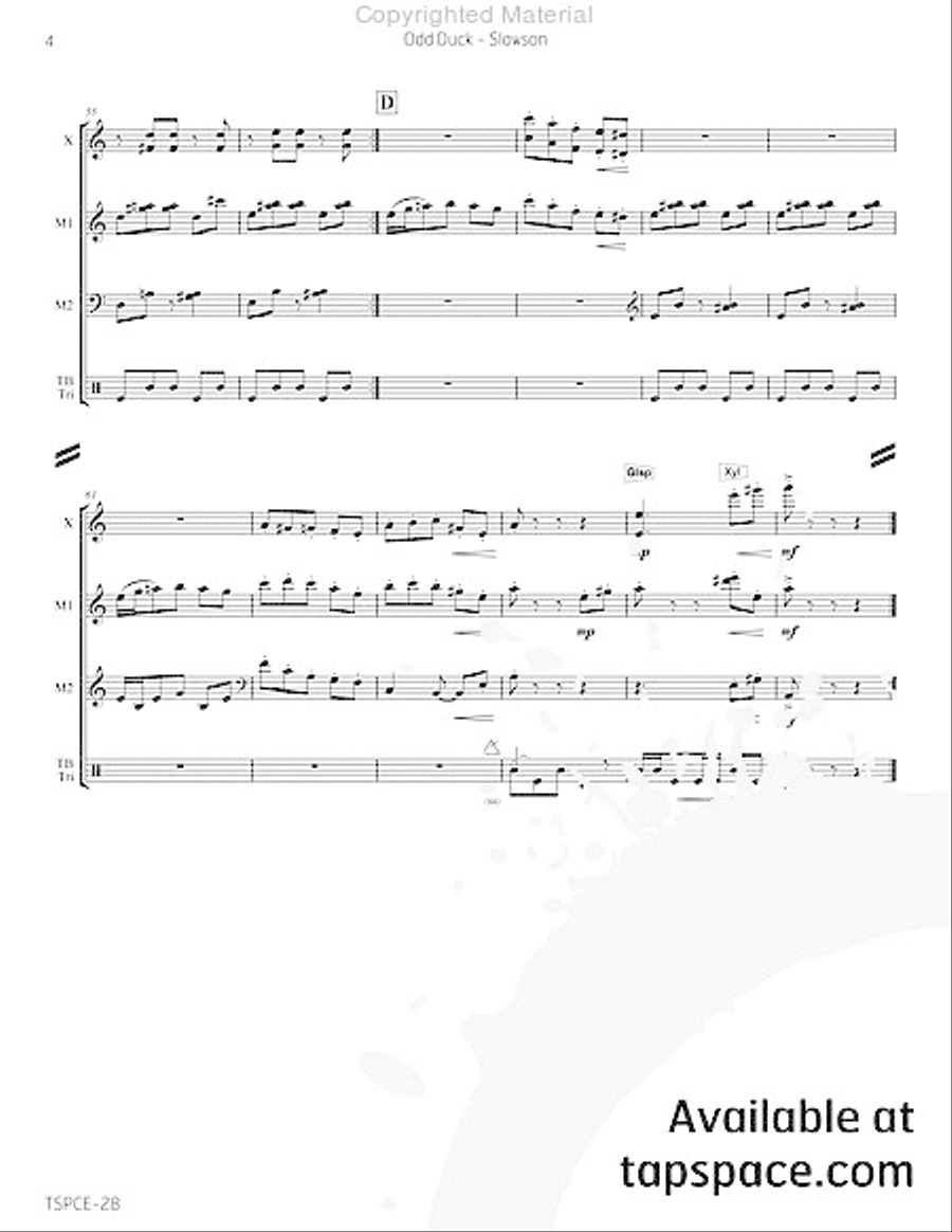 Odd Duck Odd Duck Percussion Ensemble scores gallery preview page 9