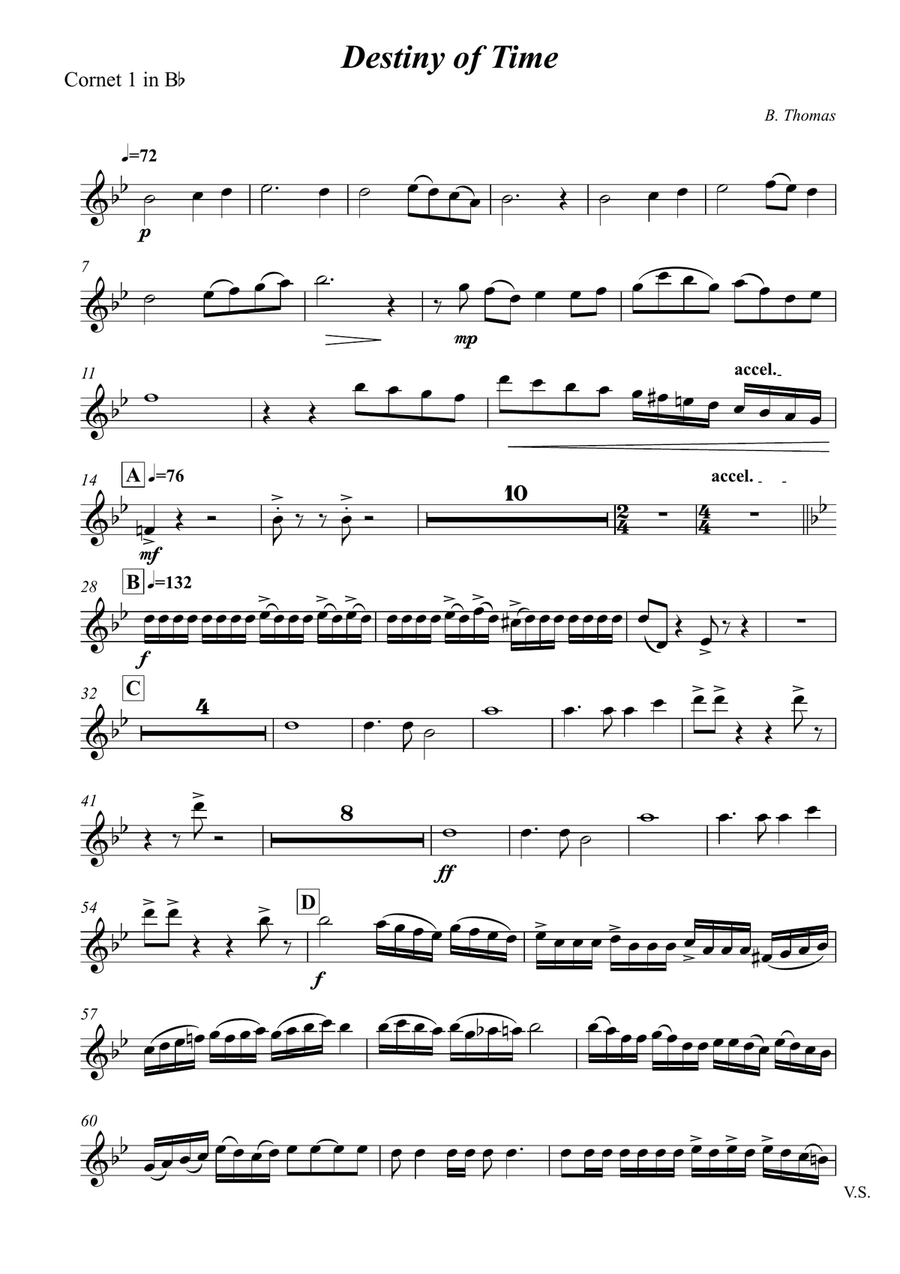 Destiny of Time School and Community scores gallery preview page 1