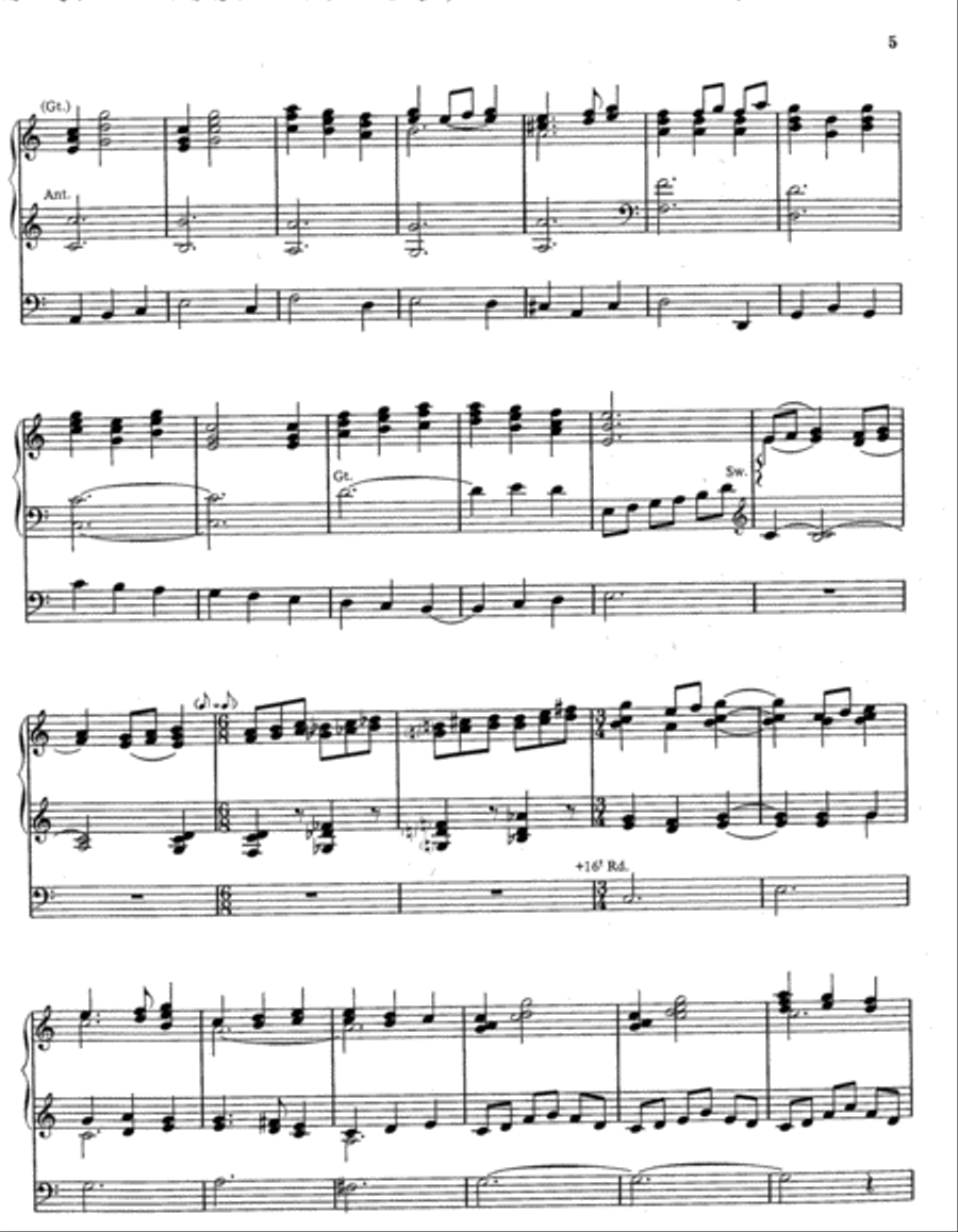 Fanfare for Reformation Organ scores gallery preview page 3