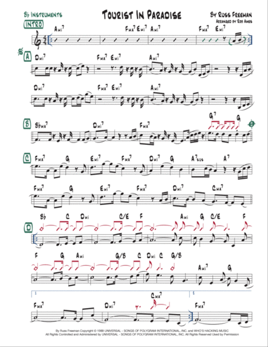 Tourist In Paradise Voice scores gallery preview page 4