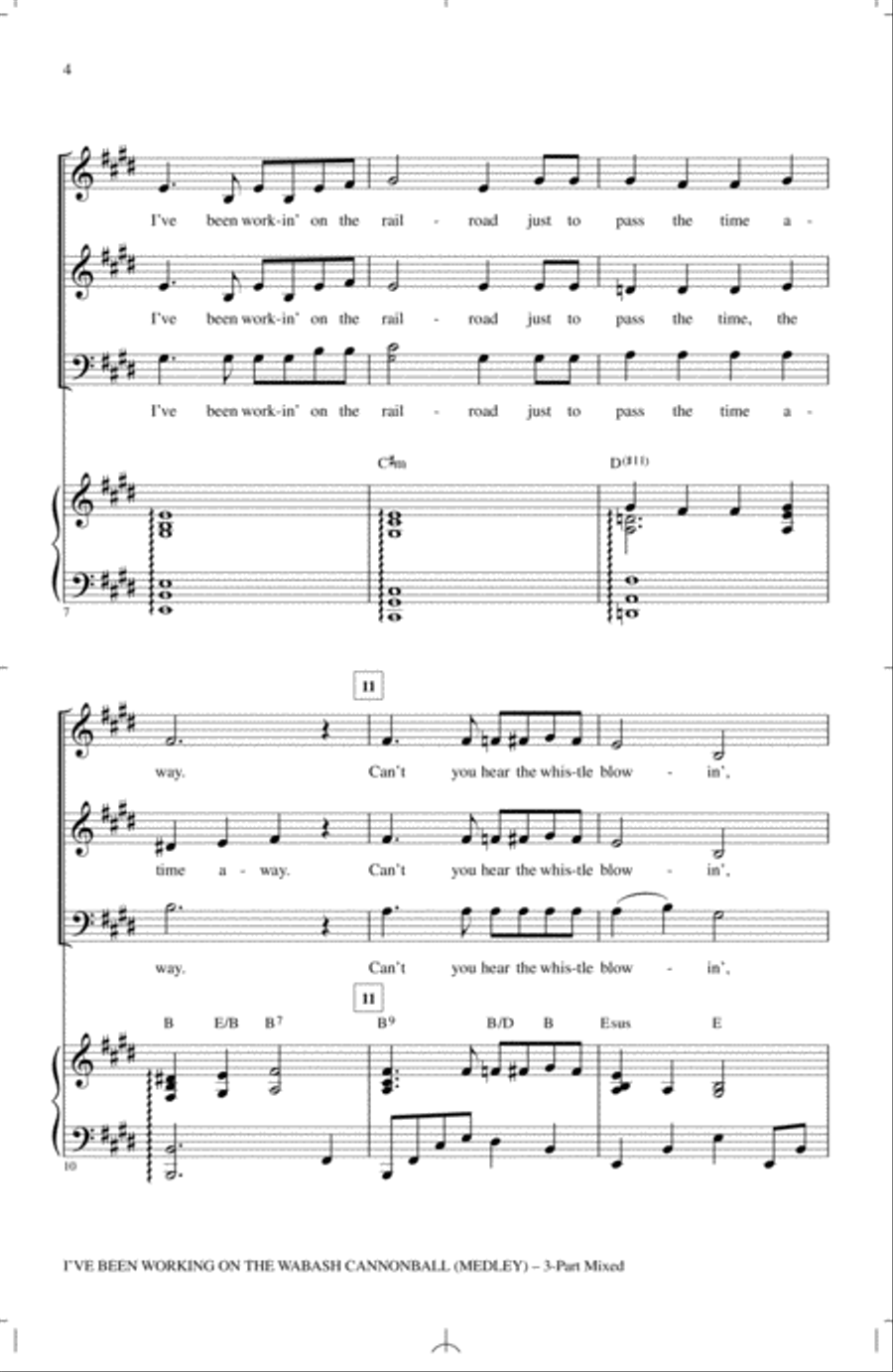 I've Been Working On The Wabash Cannonball 3-Part scores gallery preview page 2