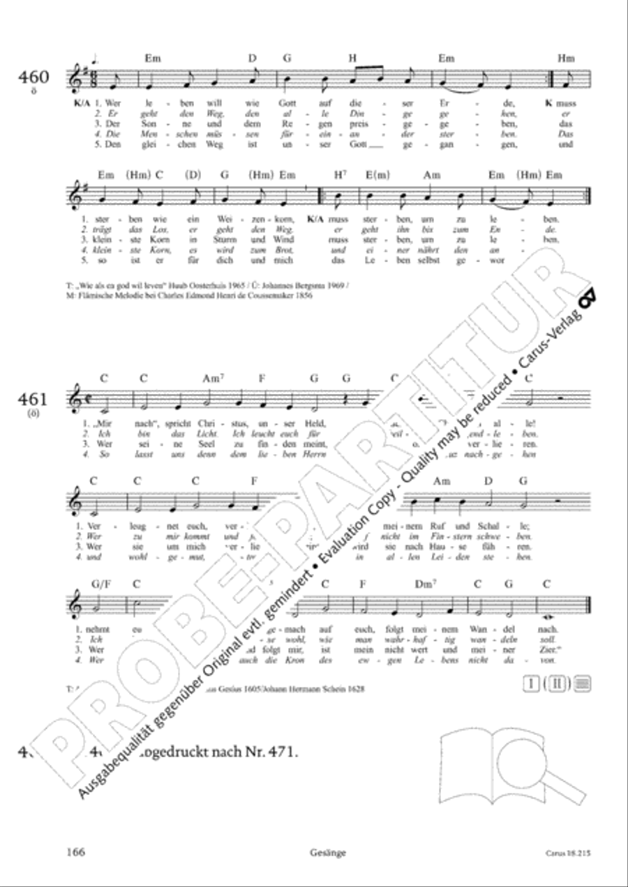 Gitarrenbuch zum Gotteslob Guitar scores gallery preview page 153