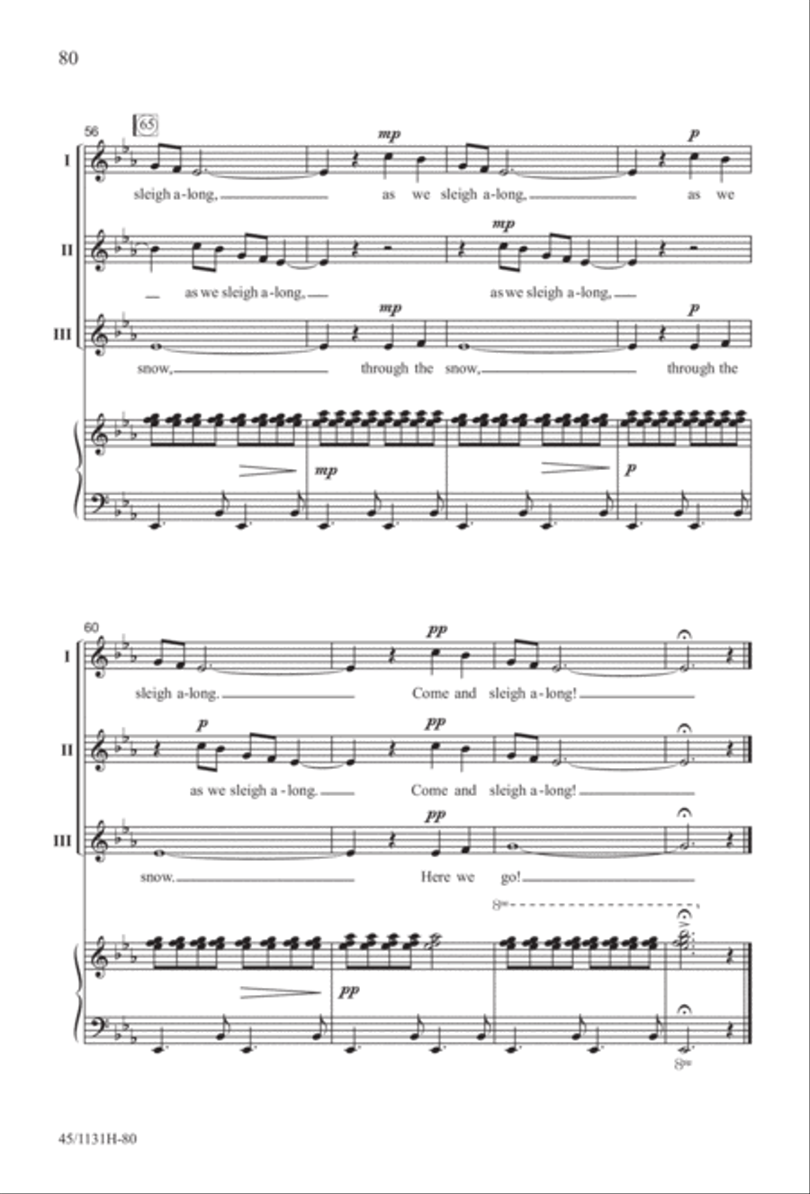 Singable Solutions for Winter Holidays 2-Part scores gallery preview page 80
