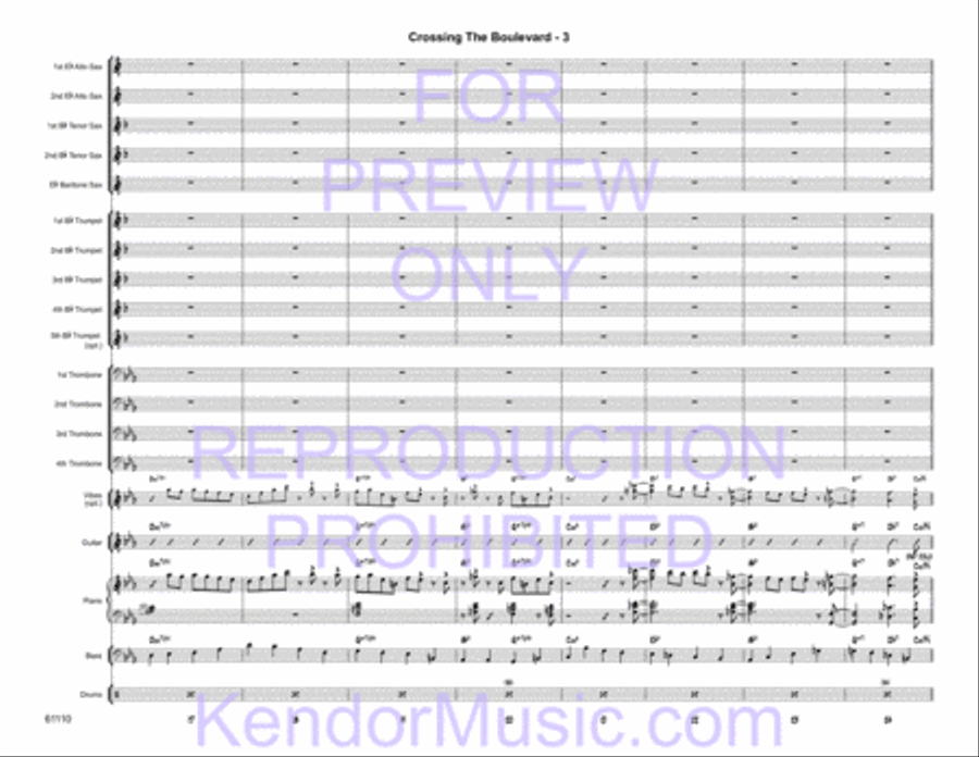 Crossing the Boulevard Jazz Ensemble scores gallery preview page 5