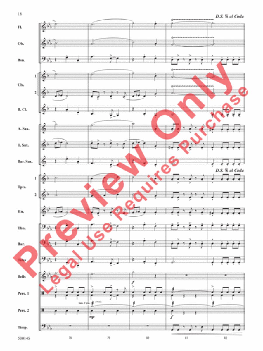 Release the Kraken! Release the Kraken! Concert Band scores gallery preview page 19