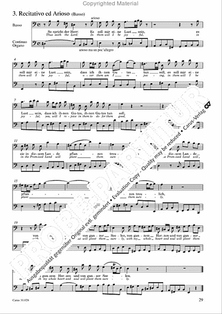Rejoice! The passing year is ended (Gottlob! nun geht das Jahr zu Ende) 4-Part scores gallery preview page 31