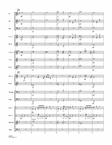 The Avengers - Conductor Score (Full Score)