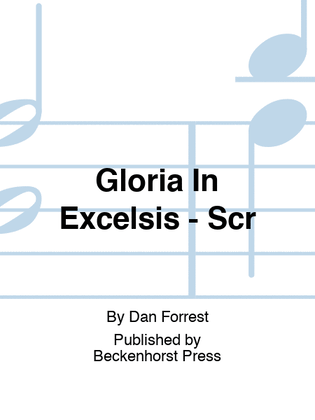 Book cover for Gloria In Excelsis - Scr