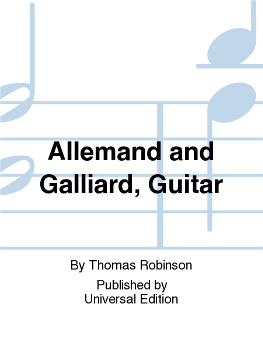 Allemand And Galliard, Guitar School and Community scores gallery preview page 1
