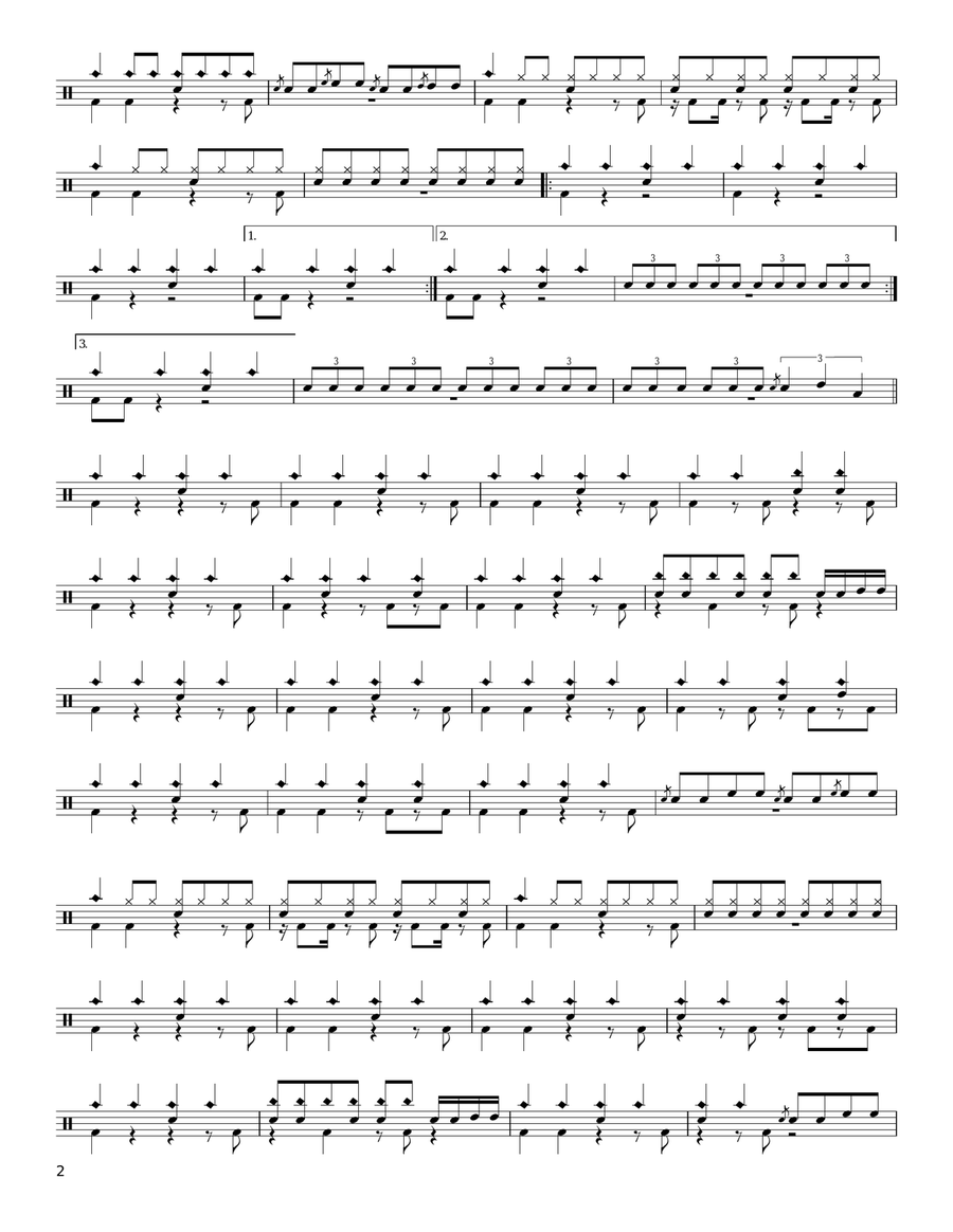 Suicide & Redemption Suicide & Redemption Drum Set scores gallery preview page 2