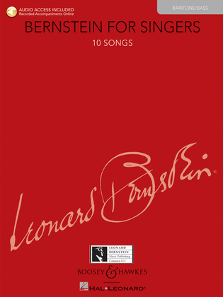 Book cover for Bernstein for Singers - Baritone/Bass