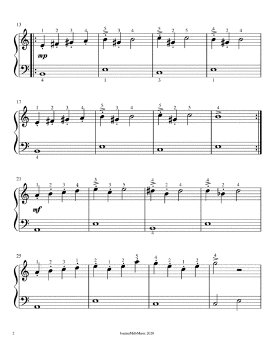 In the Hall of the Mountain King Easy Piano scores gallery preview page 3