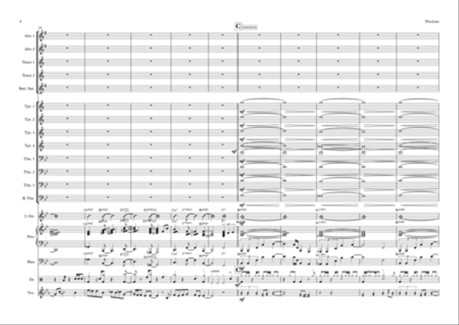 Precious Jazz Ensemble scores gallery preview page 4