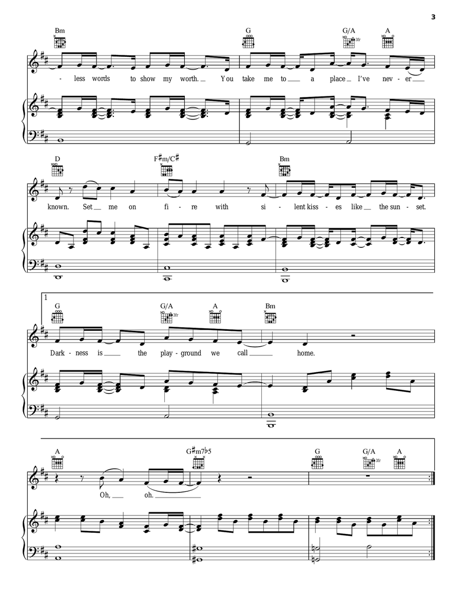 Set Me On Fire Acoustic Guitar scores gallery preview page 3