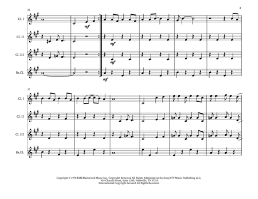 Put Your Hand In The Hand Small Ensemble scores gallery preview page 4