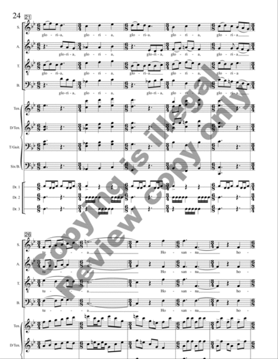 Missa Florens (Full Score) Choir scores gallery preview page 14