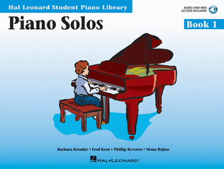 Book cover for Piano Solos Book 1 – Book with Online Audio and MIDI Access