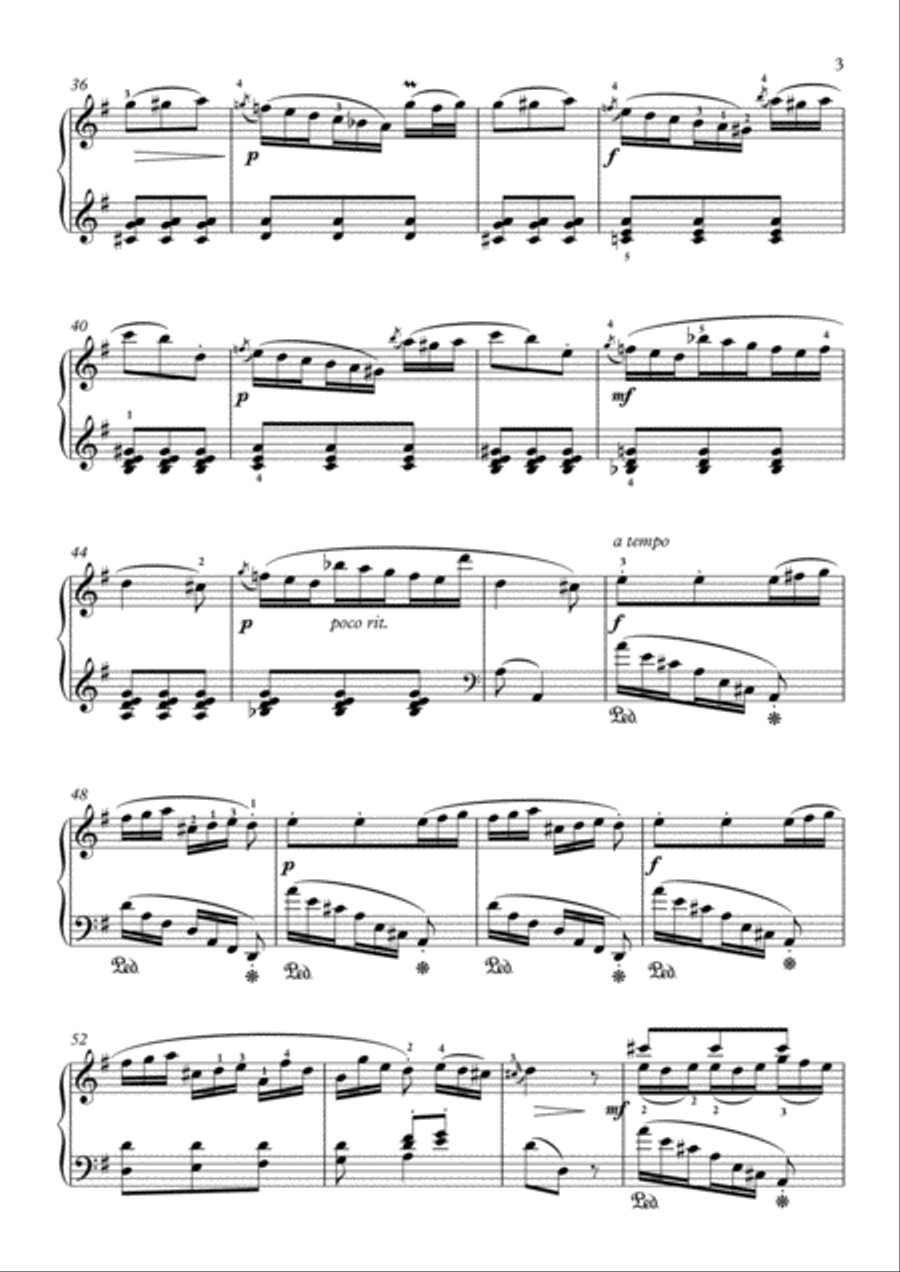 Scarlatti-Sonata in G-Major L.232 K.124(piano) Piano Solo scores gallery preview page 4