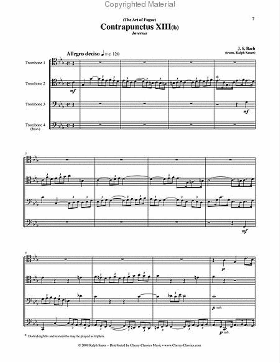 Art of Fugue, BWV 1080 Volume 4 4-Part scores gallery preview page 3