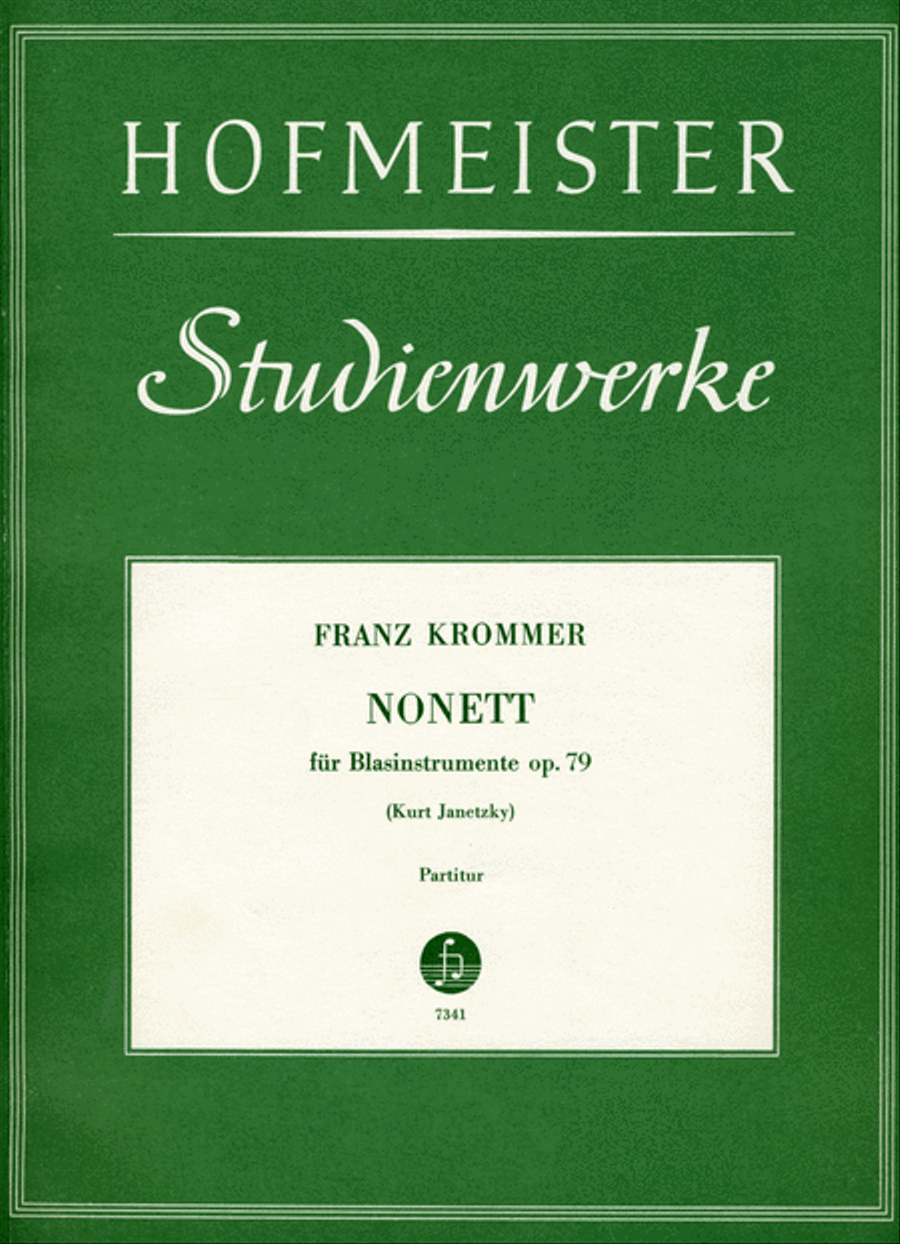 Nonett für Blasinstrumente op. 79 / Partitur Bassoon scores gallery preview page 1