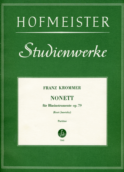 Nonett fur Blasinstrumente op. 79 / Partitur