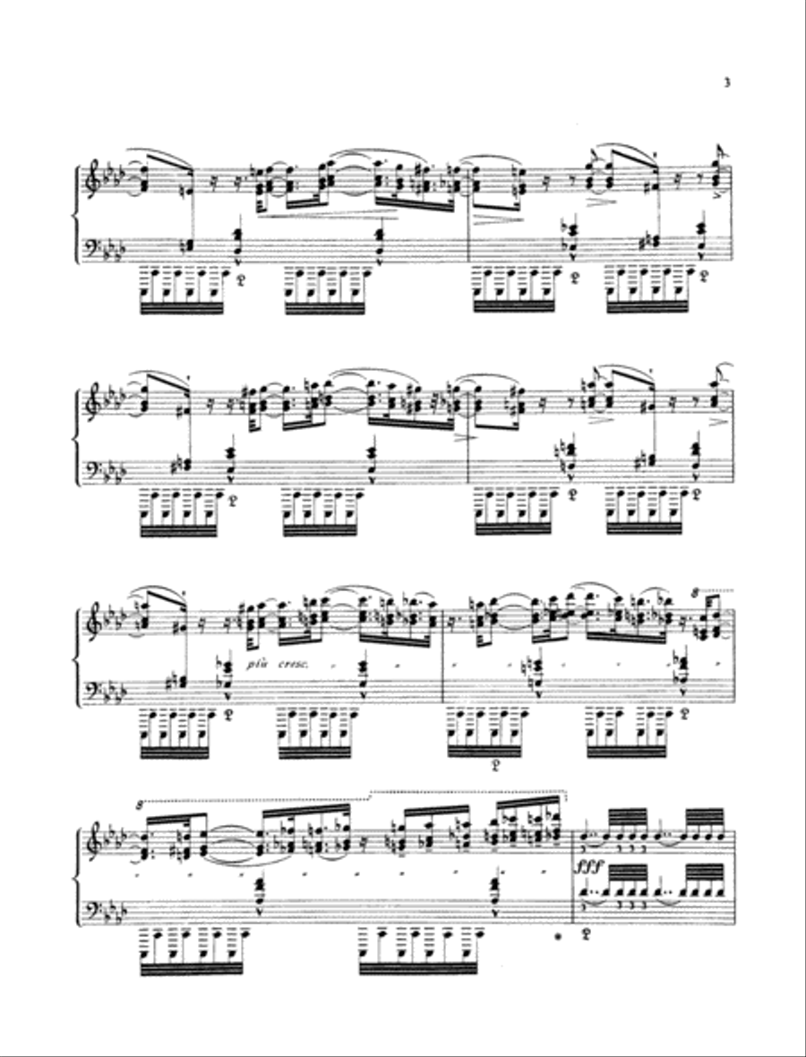 Funérailles Piano Solo scores gallery preview page 2