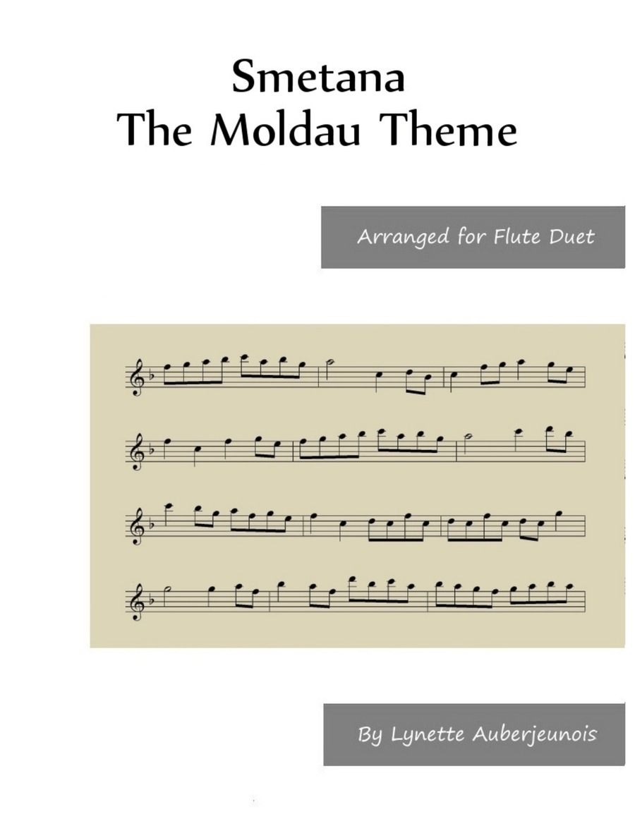 The Moldau Theme - Flute Duet Flute Duet scores gallery preview page 1