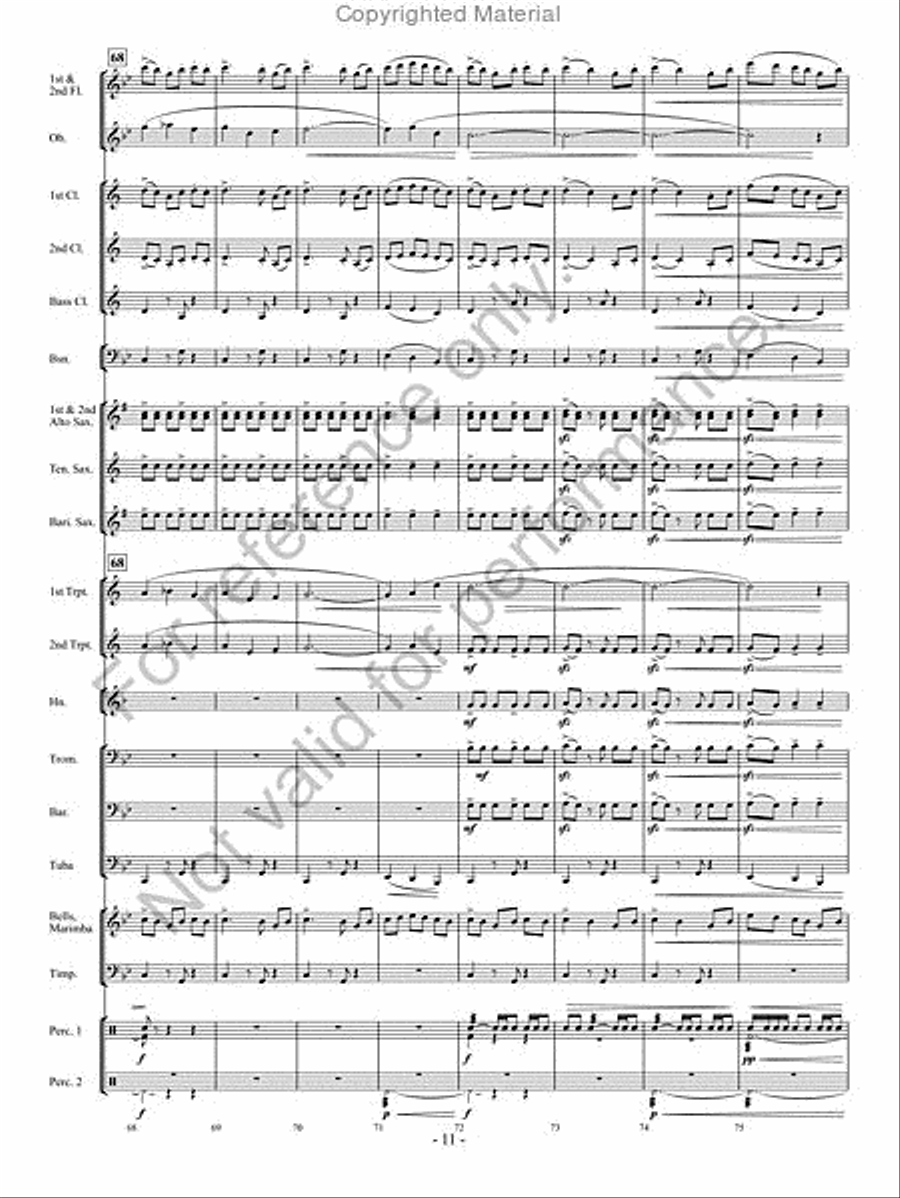 The Phantom Herd Concert Band scores gallery preview page 10