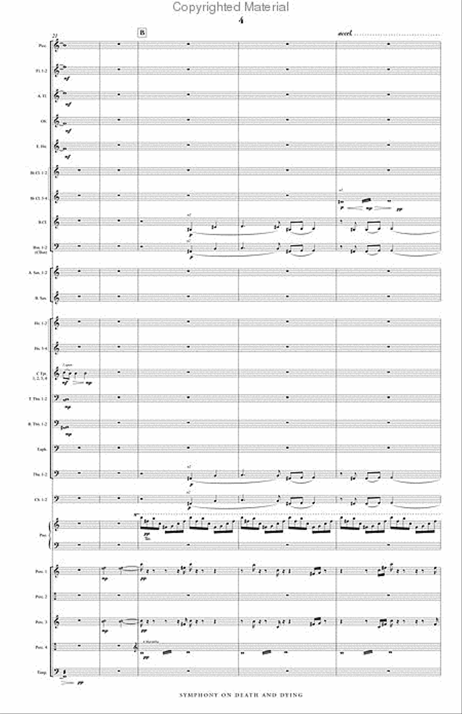 Symphony on Death & Dying Concert Band scores gallery preview page 5