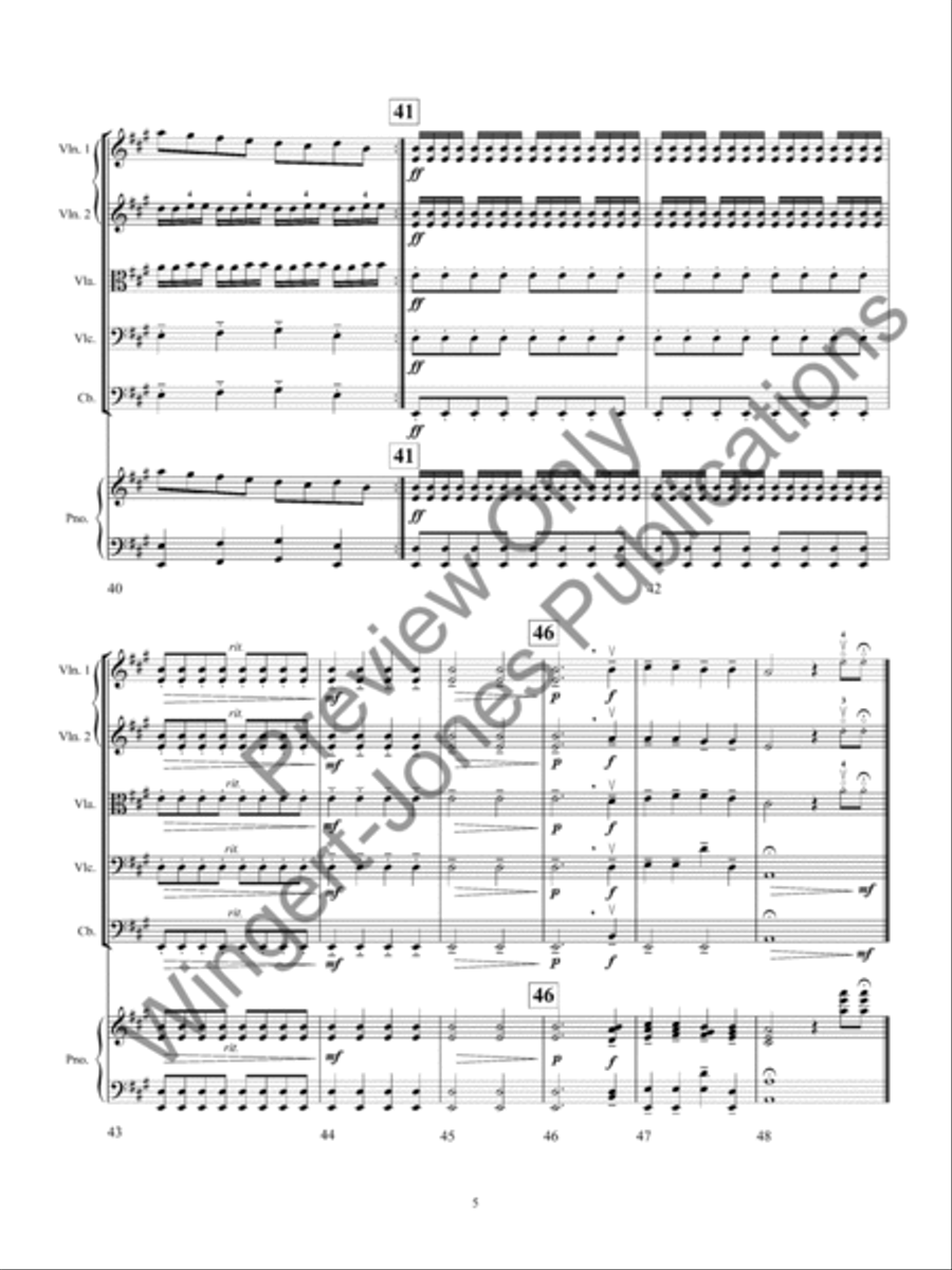 Three Tunes from the British Isles (Score) String Orchestra scores gallery preview page 8